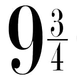 9 and 3/4 Decal Only Harry Potter Black
