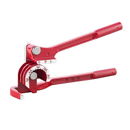 Wostore 180 Degree Tubing Bender for 1/4 5/16 and 3/8Inch Copper Aluminum Thin Stainless Steel Red - Thumbnail 7