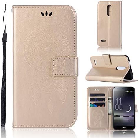 LG Aristo Case Wallet, LG Aristo 2 Case for LG Aristo 2 Plus/LG Tribute Dynasty/LG Fortune/LG Fortune 2/LG Phoenix 3/LG K8 2017/LG Risio 2/LG Risio 3/LG Rebel 2/LG Zone 4/LG K8 Plus/LG K8 2018 - Gold