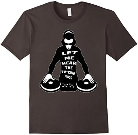 Men's Bass EDM - Electronic Dance Music T-shirt for Men Large Asphalt