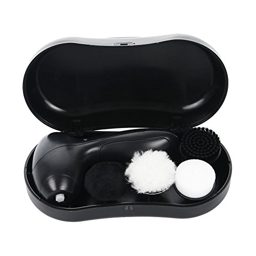 Portable Handheld Automatic Electric Shoe Brush Shine Polisher with 4 Brush Heads - Thumbnail 2