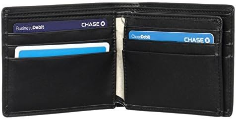 Premium Quality Leather Wallet w/ RFID Blocking, Excellent Credit Card Protector - Stop Electronic Pick Pocketing and Identity Theft - Blocks Identity Theft and Credit Card Data Breaches By Blocking Rfid Scans, 100% Money Back Guarantee!