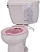 HealthStar Sitz Bath Rose, Over-The-Toilet Perineal Soaking Seat with Solution Bag, On/Off Control Clip, Instructions - Easy to Clean, Round Shape, Fits Most Toilet Seats