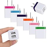 AutumnFall® Home Travel Dual Port AC USB Wall Charger for iPhone & Samsung Galaxy S7