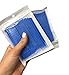 200pcs Eyelash Extension Microbrush Disposable Tattoo Makeup Brushes Cotton Swabs Stick with Plastic Handle, Blue
