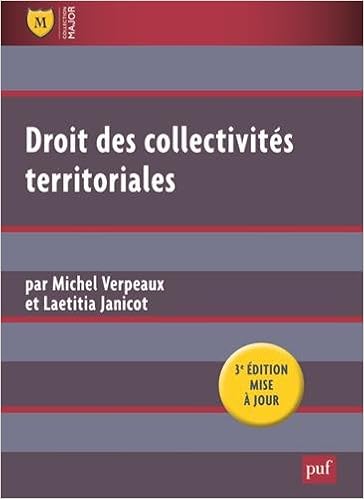 Amazonfr Droit Des Collectivités Territoriales Michel - 