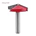 6mm Shank V-Groove Router Bit Tungsten Carbide Sharp End Mill Cutter 3D Sign Making Lettering Engraving Bit Woodworking CNC Chamfer Bevel Cutting Tool (32mm X 150°)