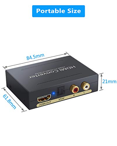 5 Extractor+Optical+TOSLINK+Splitter+Converter