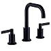 TimeArrow TAF288S-MT Two Handle 8 inch Widespread Bathroom Sink Faucet with Pop-Up Drain, Matte Black primary