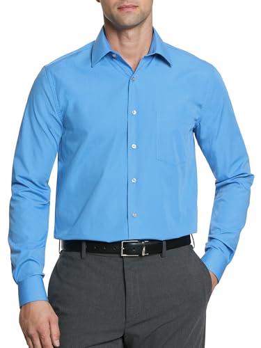 Van Heusen Men's Regular Fit Poplin Dress Shirt