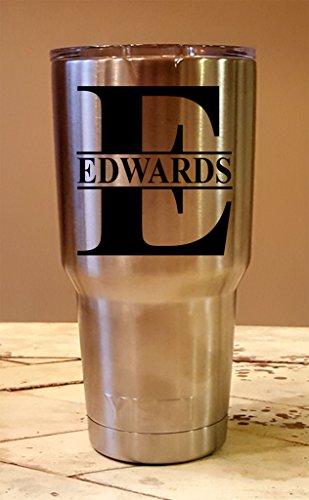 Click Here to See More Images Personalized YETI 30 oz.Tumbler Split Monogram CUSTOM Laser Engraved