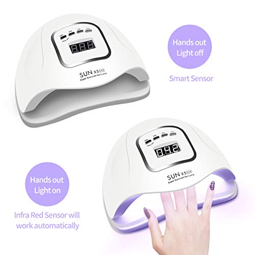 image for JEWHITENY JEWTHIENY 80W UV LED Lamp, Nail Dryer for Gel Polish, UV Nai