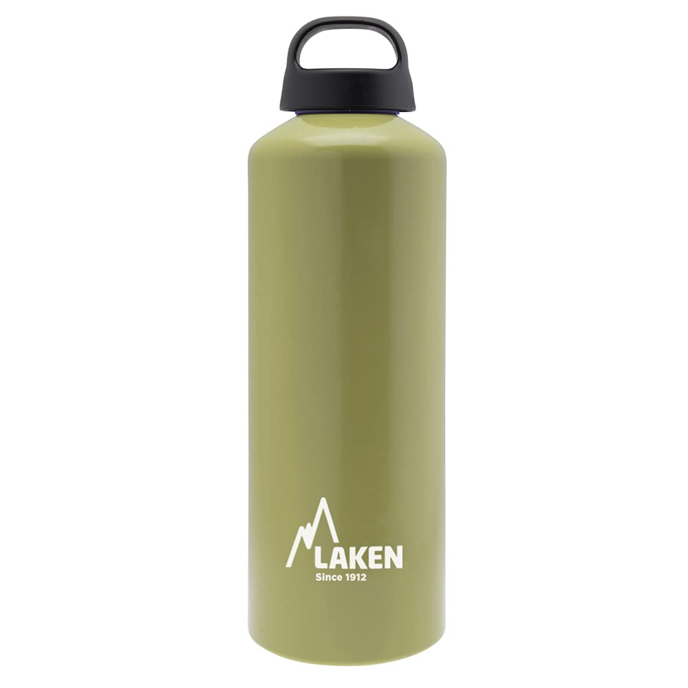 LAKEN Aluminium Bottle Classic 1 L, Adults Unisex, Khaki (Green), 1 L — image 1