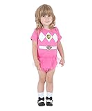 Baby Girls' Power Rangers Pink Ranger Tutu Onesie 12/18 Months