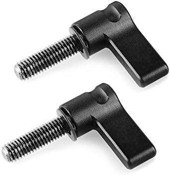 M5 Wing Nut Screw for Rod Block, 15mm Railblock, 19mm Rod Block, Quick Release Clamp (Pack of 2 in Black)