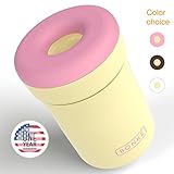 Bonke Snack Container - Leak Proof - BPA Free Plastic - 12 Oz Food jar - Perfect Baby, Girls, Boys, Kids lunch container - Fruits, Food storage containers - 1 Year Guarantee