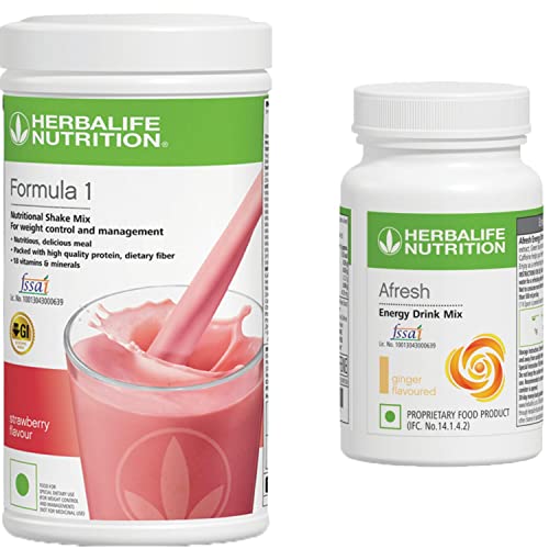Herbalife Nutrition Formula 1 Shake Mix 500g + Herbalife Afresh Energy ...