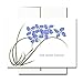Sympathy Cards: Violets - Box of 30 Blank Note Cards and 32 Env Made in USA by CroninCards primary