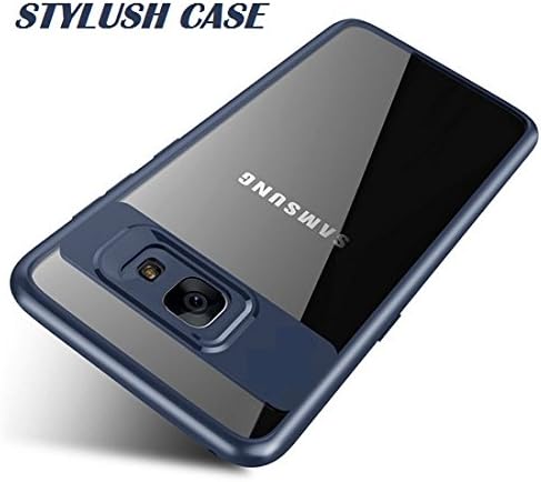 STYLUSH Clear Back Complete Lens Protector Case Cover for Samsung Galaxy J5 Prime - Blue AUTO Focus (Blue)