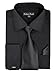 4 Piece Set-Men's Dress Shirt,Tie,Hanky,and Cufflinks - Many Colors