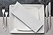 Lukeville Luxury Linen Cloth Napkins Set of 12 Cotton Dinner Napkins 12 X 12 inches Cloth Napkin 100% Cotton Comfortable Dinner Napkins - White Solid Napkins