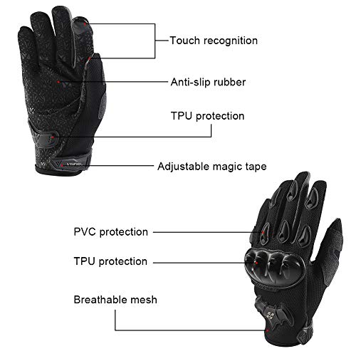 image for NPET Motorcycle Gloves Dirt Bike Motocross Motorbike Power Sports Bike