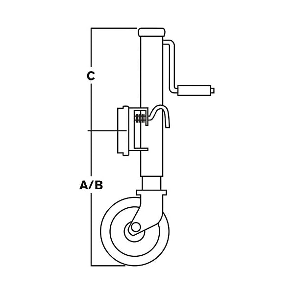 Ironton-Bolt-On-Side-Wind-Marine-Swivel-Jack-1000-Lb-Capacity-Zinc-Finish