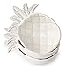 Mud Pie Ceramic Pineapple Shaped Dip Condiment Bowls Set of 3, 6.5