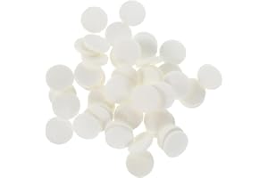 Alipis Essential Oil Refill Pads 100pcs Mini Round Essential Oil Diffuser Locket Necklace Cotton Pads for Car Vent Clip