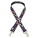 ZOOEASS Wide Shoulder Strap Adjustable Replacement Belt Guitar Style Crossbody Bag Handbag Strap Multicolor Canvas Straps(Wide:1.4in) (Film pattern)