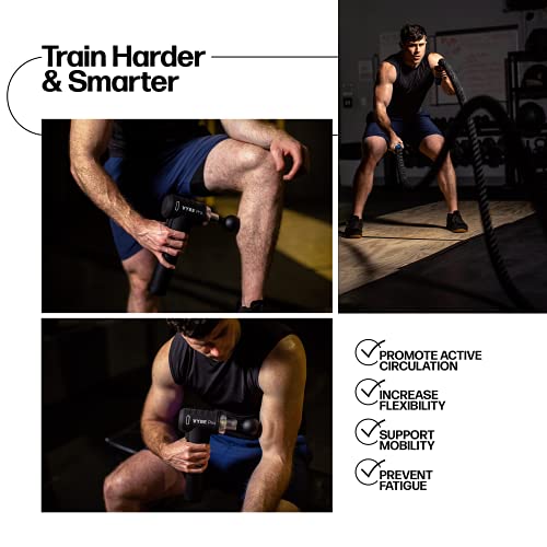 Vybe Pro Muscle Massage Gun for Athletes 9 Speeds, 8 Attachments