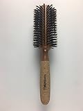 bombshell blowout Hair Brush Classic Round Sustainable Wood, Cork Handle, Boar Bristle (Large 3 inch) 3.5 ounce