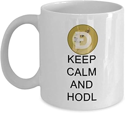 Leonat Keep Calm And Hodl Dogecoin 11oz Ceramic Mug Tea Cup Crypto Cryptocurrency Doge Mug Team Hodl Bitcoin Amazon Co Uk Kitchen Home