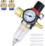 Noosverl Air Regulator Filter with Water Separator 1/4 PT Ports 40μm view 1