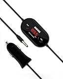FM Transmitter, Masione Wireless Radio Car Kit with 3.5mm Audio Plug and USB Car Charger Adapter for Smart Phones, iPhone, iPad, Samsung and Mobile Audio Devices