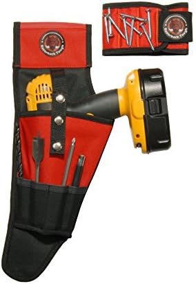 Razoback Tough WRO1 Cordless Drill Holster with Magnetic Wristband for Holding Tools