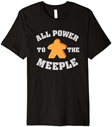 Punny Table Board Game T-Shirt For Gamer Power Meeple