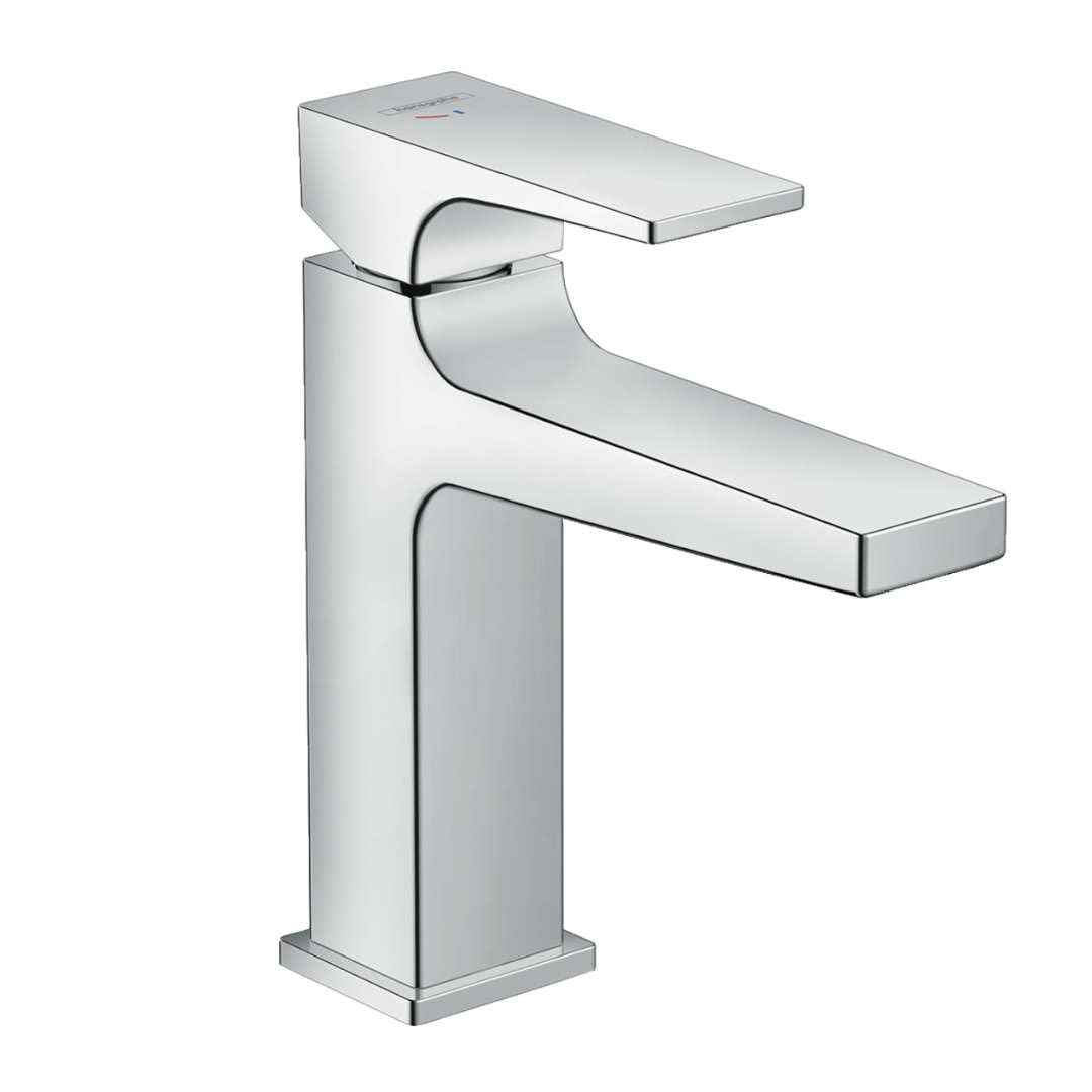 hansgrohe Metropol Basin Tap 110 CoolStart with Lever Handle, Push-Open Waste, chrome