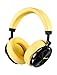 Bluedio T5 Active Noise Cancelling Headphones Over Ear Wireless Bluetooth Headphones with Mic Portable Stereo Headsets for Cell Phones Travel Work (Yellow) primary