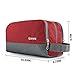 Gonex Travel Toiletry Bag Nylon, Dopp Kit Shaving Bag Toiletry Organizer Red