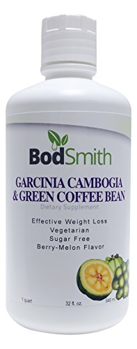 BodSmith Liquid Garcinia Cambogia with green coffee bean extract 32 oz natural weight loss & appetite suppression supplement Better and faster absorption with Liquid supplements BodSmith Liquid Garcinia Cambogia with green coffee bean extract 32 oz natural weight loss & appetite suppression supplement Better and faster absorption with Liquid supplements