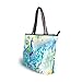Women Large Tote Top Handle Shoulder Bags Peacock Patern Ladies Handbag L