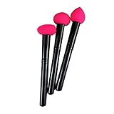 AUSKY Set of 3 Pro Multi Shape Latex Free Beauty Flawless Foundation Makeup Sponges Cosmetic Brushes Kit