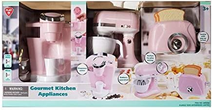 playgo gourmet kitchen appliances pink