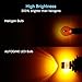 AUTOGINE 4 X Super Bright 9-30V 7440 7441 7443 7444 992 LED Bulbs 3014 54-EX Chipsets with Projector for Turn Signal Lights Sidemarker Lights, Amber Yellow