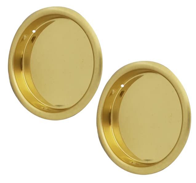QCAA Solid Brass Finger Pull, 2-1/8", Polish
