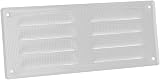 EUROPLAST 260x105mm White Metal Air Vent Grille Cover with Insect Mesh view 3