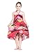 Girl Hawaiian Halter Dress in Red Sunset