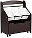 Humble Crew 3-in-1 Kids Bookshelf and Toy Storage Organizer, Espresso - Toddler Organizers with Rolling Toy Box and 3 Plastic Bins – Sturdy Baby Book Shelf, Perfect for Nursery and Playroom