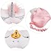 Maxdot 2 Pieces Unicorn Sleeping Mask Cute Unicorn Horn Plush Blindfold Eye Cover (Gold and Pink)